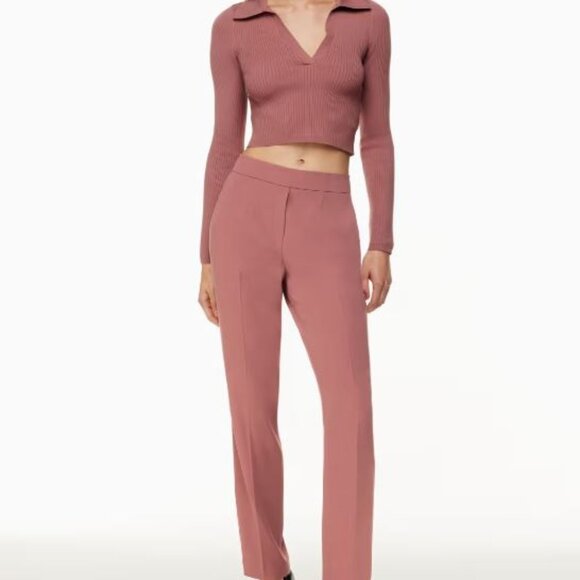 NWT Babaton Conan Pant size 00 - red willow color - Picture 1 of 5